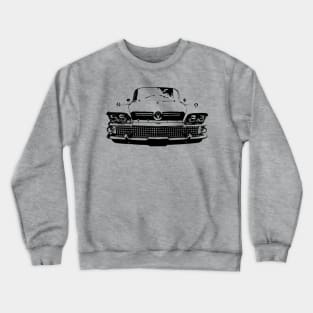 Buick Riviera 1950s American classic car monoblock black Crewneck Sweatshirt